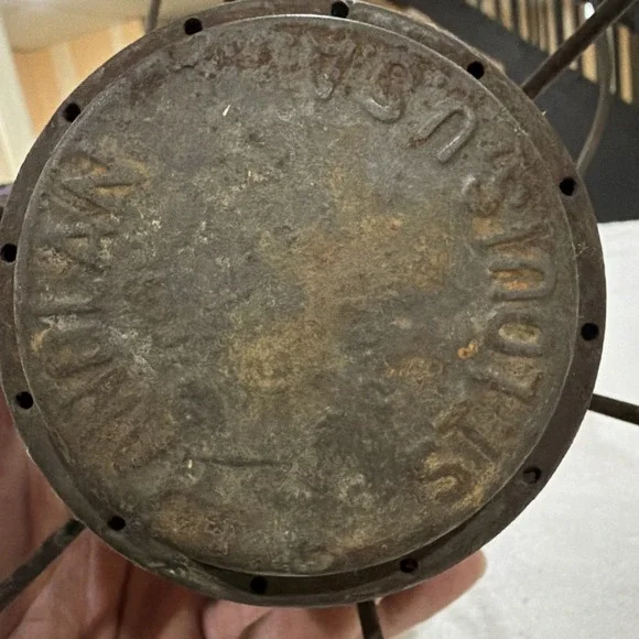1920s HANDLAN St. Louis RAILROAD Gas Company RED Lens Lantern - Picture 6 of 11